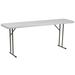 Flash Furniture RB-1872-GG Rectangular Folding Training Table w/ Granite White Plastic Top - 72"W x 18"D x 29"H