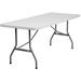 Flash Furniture RB-3072-GG Rectangular Folding Table w/ Granite White Plastic Top - 72"W x 30"D x 29"H