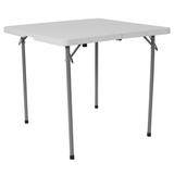 Flash Furniture RB-3434FH-GG 33 1/2" Square Folding Table w/ Granite White Plastic Top, 29"H