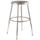 National Public Seating 6418H Round Backless Stool w/ Gray Vinyl Padded Seat, Gray