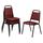 National Public Seating 9108-B Stacking Chair w/ Pleasant Burgundy Vinyl Back &amp; Seat - Steel Frame, Black