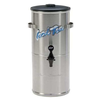 Curtis TC-3H 3 gal Round Iced Tea Dispenser w/ Handles, Stainless Steel