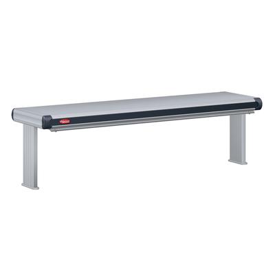 Hatco GR2AHL-54D6 120 57 1/2" High Watt Strip Warmer - Double Rod, Remote Control Required, 120v, Silver