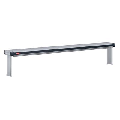 Hatco GR2AHL-84 120 87 1/2" High Watt Counter Mount Strip Warmer - Single Rod, Remote Control Required, 120v, Silver