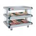 Hatco GR2SDH-36D 42 1/4" Self Service Countertop Heated Display Shelf - (2) Shelves, 120/208v/1ph, Double Shelf, 120/280V, Silver