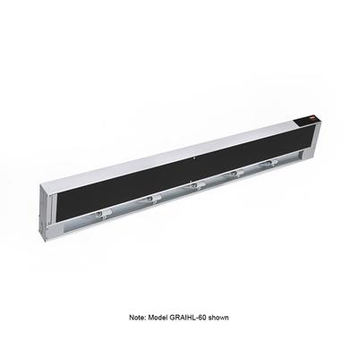 Hatco GRAIHL-36 208 36" High Watts Infrablack Strip Warmer - Single Rod, Remote Control Required, 120/208v/1ph, Silver