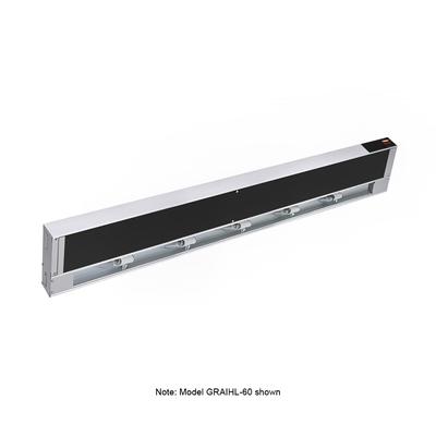 Hatco GRAIHL-60 240 60" High Watts Infrablack Strip Warmer - Single Rod, Remote Control Required, 120/240v/1ph, Silver