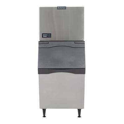 Scotsman MC0530MW-1/B530P 500 lb Prodigy ELITE Full Cube Commercial Ice Machine w/ Bin - 536 lb Storage, Water Cooled, 115v, Stainless Steel