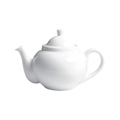 Cameo China 610-16PL 32 oz Dynasty Coffee Pot/Teapot w/ Handle & Lid - Ceramic, White