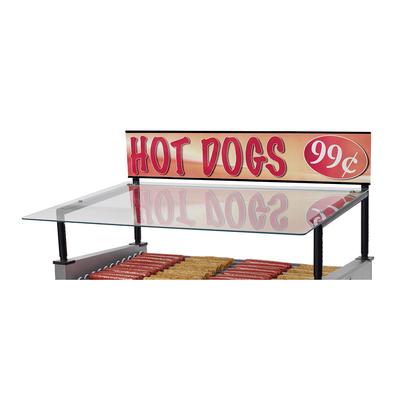 Star 75SG-G Sneeze Guard for 36" x 28" Grills - Glass Canopy, Steel Frame