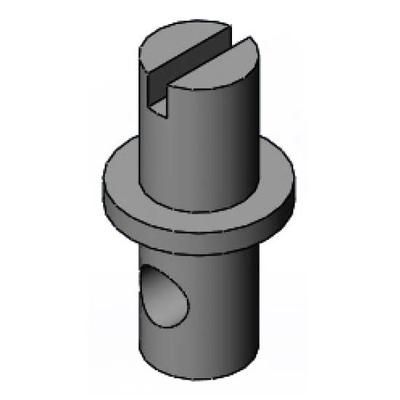 T&S 000834-25 Stem for Glass Filler, Rough Chrome Plated