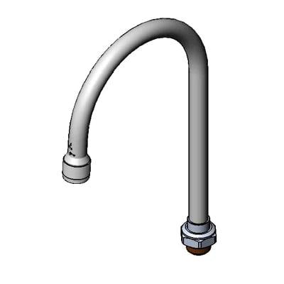 T&S 133X-LAM 10 5/16" Swivel Gooseneck Nozzle w/ 2 1/5 GPM Laminar Control Device