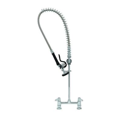 T&S 5PR-8D00 34"H Deck Mount Pre Rinse Faucet - 1 3/20 GPM, Base with Nozzle, Stainless Steel