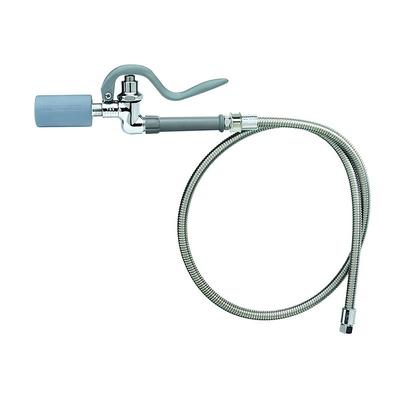 T&S B0100J-SWV Pre-Rinse Spray Valve w/ 44" Flexible Hose, Low-Flow Tip, Stainless, Stainless Steel