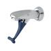 T&S B-1200 Faucet, Push Back Glass Filler, Wall Mounted, Adjustable Flange, Blue