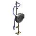 T&S B-1432 Enclosed Hose Reel Assembly w/ 30 ft Hose & 3" Mixing Faucet - 3/8" NPT, Silver