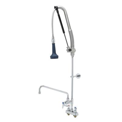 T&S B-5110-12-CRB8P 45 9/50"H Deck Mount Pre Rinse Faucet - 1 7/100 GPM, Base with Nozzle, Stainless Steel