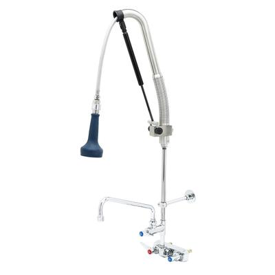 T&S B-5115-12CRB8TP 40 7/16"H Deck Mount Pre Rinse Faucet - 1 7/100 GPM, Base with Nozzle, Stainless Steel
