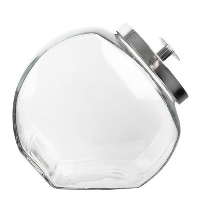 Anchor Hocking 69590AHG17 1 gallon Penny Candy Jar With Chrome Lid, Glass, Clear