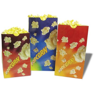 Winco 41232 32 oz Popcorn Butter Bags - 4 1/4"L x 2 1/2"W x 7"H, Red, 32 Ounce