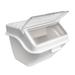 Winco IB-10S Shelf Ingredient Bin - 10 Gallon Capacity, Clear Lid/White Base