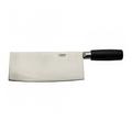 Winco KC-601 8" Chinese Cleaver w/ Black Plastic Handle, Stainless Steel