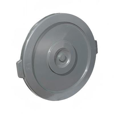 Winco PTCL-44 Round Flat Trash Can Lid - Plastic, Gray