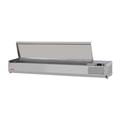 Turbo Air CTST-1800-N E-Line 70 7/8" Countertop Sandwich/Salad Prep Table, 115v, Solid Lid, Stainless, Stainless Steel