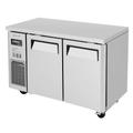Turbo Air JUF-48S-N 47 1/4" W Undercounter Freezer w/ (2) Section & (2) Door, 115v, Silver