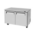 Turbo Air MUR-48-N M3 48 1/4" W Undercounter Refrigerator w/ (2) Section & (2) Doors, 115v, 12.2 Cubic Feet, Silver