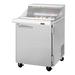 Turbo Air PST-28-12-N-CL 27 1/2" Sandwich/Salad Prep Table w/ Refrigerated Base, 115v, 12 Pan Capacity, Clear Hood Lid, Stainless Steel