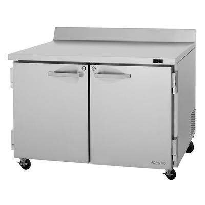 Turbo Air PWF-48-N 48 1/4"W Worktop Freezer w/ 2 Sections & 2 Doors, 115v, 115 V, Silver