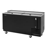 Turbo Air TBC-65SB-N6 65" Forced Air Bottle Cooler - Holds (528) 12 oz Bottles, Stainless Interior, 115v, Black