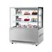 Turbo Air TBP48-54FN-S 47 1/2" Full Service Bakery Display Case w/ Straight Glass - (3) Levels, 115v, Self Cleaning Condenser, Hydrocarbon Refrigerants, Silver