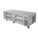 Turbo Air TCBE-72SDR-N Super Deluxe 72" Chef Base w/ (4) Drawers - 115v, 48 Pan Capacity, Silver