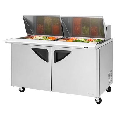 Turbo Air TST-60SD-24-N 60 1/4" Super Deluxe Mega Top Sandwich/Salad Prep Table w/ Refrigerated Base, 115v, Stainless Steel