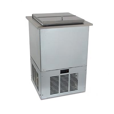 Silver King SKFDI18-ELUS1 17 4/5" Drop In Ice Cream Dipping Cabinet w/ 3 gal Tub Capacity - Silver, 115v, (1) 3-gal. Can, Galvanized & Stainless Steel