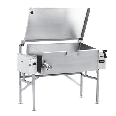 AccuTemp ALTES-40 40 gal. Tilt Skillet - Open Base, Spring Assisted Lid, 240v/1ph, Edge Series, Stainless Steel