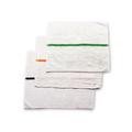 Chef Revival 700BRT-GLS White Cotton Bar Towel w/ Gold Stripe, 16" x 19"