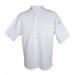Chef Revival CS006WH-M Poly Cotton Blend Cook Shirt, Medium, Pocket, Short Sleeve, White