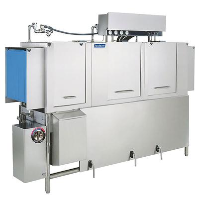 Jackson AJ-86CE 208/1 High Temp Conveyor Dishwasher w/ 287 Racks/hr Capacity, 208v/1ph, Stainless Steel