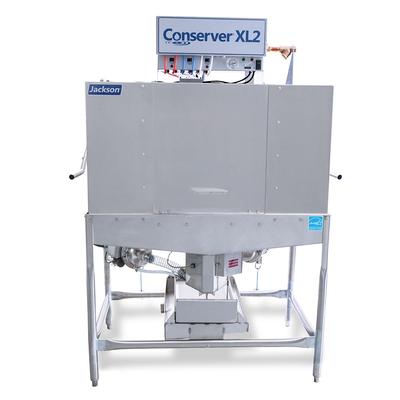Jackson CONSERVER XL2C Conserver Low Temp Door Type Dishwasher w/ 74 Racks/hr Capacity, 115v, Chemical Sanitizing, Stainless Steel