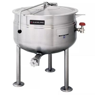 Cleveland KDL100F 100 gal Steam Kettle - Stationary, Full Jacket, Direct Steam, 100 Gallon, Stainless Steel