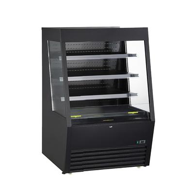 Kool-It KOM-48XBK 47 1/2" Vertical Open Air Cooler w/ 4 Levels, 115v, Black