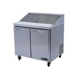 Kool-It KST-36-2 36 2/5" Sandwich/Salad Prep Table w/ Refrigerated Base, 115v, Stainless Steel