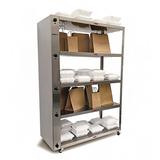 Nemco 6302-2 41 3/8" Self Service Heated To Go Shelf - (2) Shelves, 120v, 120 V, Silver