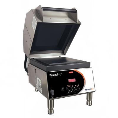 Nemco 6900-208-FF PaniniPro Single Commercial Panini Press w/ Aluminum Smooth Plates, 208v/1ph, Stainless Steel