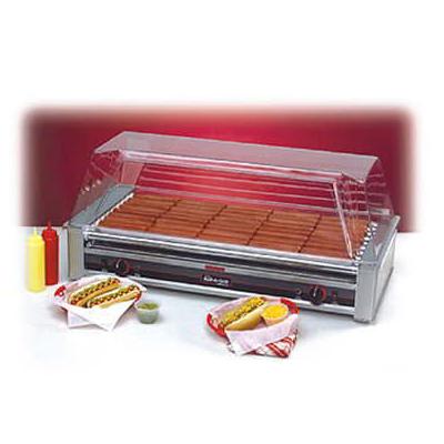 Nemco 8045SXW Roll-A-Grill 45 Hot Dog Roller Grill - Flat Top, 120v, Stainless Steel