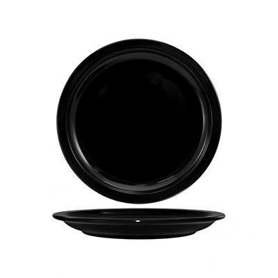 ITI CAN-7-B 7 1/4" Round Cancun Plate - Ceramic, Black