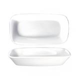 ITI QP-84 14 oz Rectangular Quad Dish - Porcelain, European White